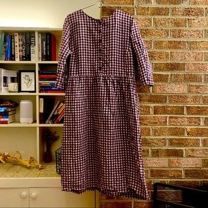 Pyne and Smith, Model No. 15, size Large, Thistle Check Linen.